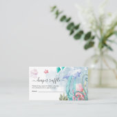 Carte D'accompagnement Cute Under the Sea Baby shower Déchets Enclo (Debout devant)