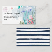 Carte D'accompagnement Cute Under the Sea Baby shower Déchets Enclo (Devant / Derrière)