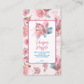 Carte D'accompagnement Cute Unicorn Rainbow Diapper Raffle (Devant)
