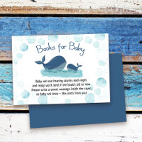 Cute Whale Baby shower Aquarelle Livres pour bébé
