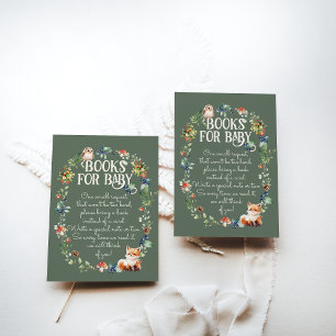 Carte D'accompagnement Cute Woodland Animal Adventure Baby shower neutre