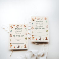 Cute Woodland Animal Adventure Baby shower neutre