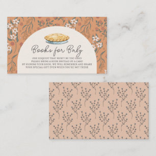Carte D'accompagnement Cutie Pie Orange Baby shower Floral Demande