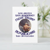 Carte D'accompagnement Czar Rue Menteur Trump POTUS Patriotique MAGA Trai (Debout devant)