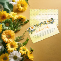 Daisies Floral Baby shower Livres pour bébé