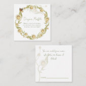 Carte D'accompagnement Daisy Baby in Bloom Diaper Fleur sauvage Raffle (Devant / Derrière)