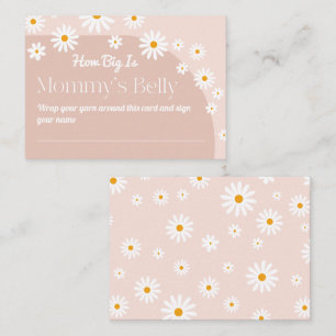 Carte D'accompagnement Daisy Baby in florom Boho Girl Baby shower jeu