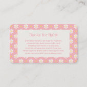 Carte D'accompagnement Daisy Baby Shower Book Request (Devant)