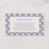 Carte D'accompagnement Daisy Baby Shower Book Request (Devant)
