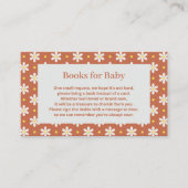 Carte D'accompagnement Daisy Baby Shower Book Request (Devant)
