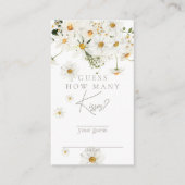 Carte D'accompagnement Daisy Boho Fleur sauvage Jeux de baisers nuptiaux  (Devant)