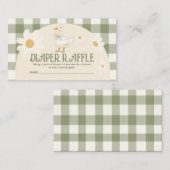Carte D'accompagnement Daisy Green Goose Baby shower Daisy Raffle (Devant / Derrière)