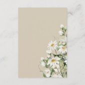 Carte D'accompagnement Daisy Wildflower Boho Enclosure Card Details (Dos)