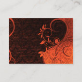 Carte D'accompagnement Damask Parisienne : Fiery Punk Rock Mariage Websit (Dos)