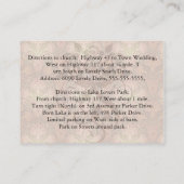 Carte D'accompagnement damassé doré (Dos)