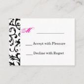 Carte D'accompagnement damsk R.S.V.P. (Dos)