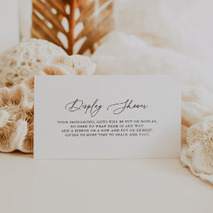 Carte D'accompagnement DARCY Moderne minimaliste Noir Blanc Affichage Dou