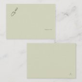 Carte D'accompagnement Dark Academia Botany Garden Reader Gift (Devant / Derrière)