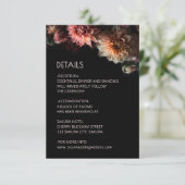 Carte D'accompagnement Dark Moody Chrysanthemum Flowers (Debout devant)