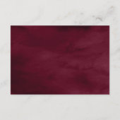 Carte D'accompagnement Dark Moody Floral Frame Black Wedding Details (Dos)