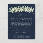 Carte D'accompagnement Dark Navy Snowberry+Eucalyptus Garland Directions (Devant)