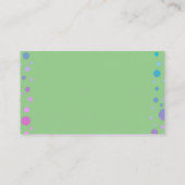Carte d'accompagnement de Baby Shower Verte Bring (Dos)
