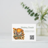 Carte D'accompagnement De beaux cygnes amoureux. (Debout devant)