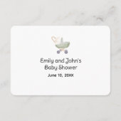 Carte d'accompagnement de billet de tombola de cou (Dos)