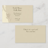 Carte d'accompagnement de billets de tombola pour  (Devant / Derrière)