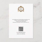 Carte d'accompagnement de code QR Monogram Creat (Dos)