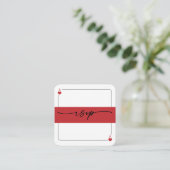 Carte d'accompagnement de code QR RSVP Lucky in Lo (Debout devant)