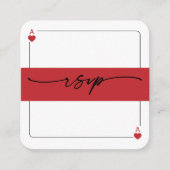 Carte d'accompagnement de code QR RSVP Lucky in Lo (Devant)