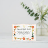 Carte d'accompagnement de douche bébé Gingham Latt (Debout devant)