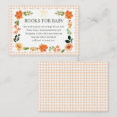 Carte d'accompagnement de douche bébé Gingham Latt (Devant / Derrière)