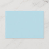 Carte D'accompagnement De l'ensemble de mariage dévoué en bleu sucre filé (Dos)