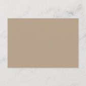 Carte d'accompagnement de mariage à écriture éléga (Dos)