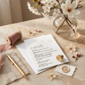 Carte d'accompagnement de mariage à l'écriture fan