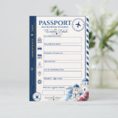 Carte d'accompagnement de mariage au passeport (Debout devant)