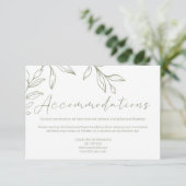 Carte d'accompagnement de mariage aux fleurs de sa (Debout devant)
