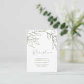 Carte d'accompagnement de mariage aux fleurs de sa (Debout devant)