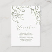 Carte d'accompagnement de mariage aux fleurs de sa (Devant)