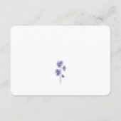 Carte d'accompagnement de mariage avec étude de si (Dos)