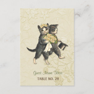 Carte d'accompagnement de mariage Chats Élégants I