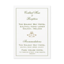 Carte d'accompagnement de mariage Claddagh