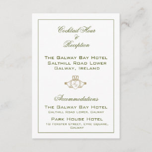 Carte d'accompagnement de mariage Claddagh