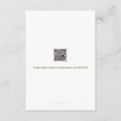 Carte d'accompagnement de mariage Claddagh (Dos)
