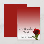 Carte d'accompagnement de mariage de conte de fée (Devant / Derrière)