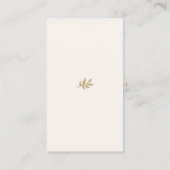 Carte d'accompagnement de mariage élégante et mini (Dos)