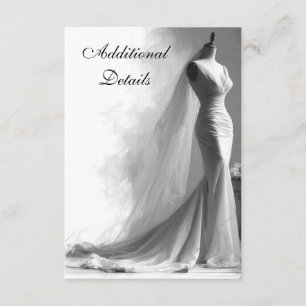 Carte d'accompagnement de mariage esquisse romanti