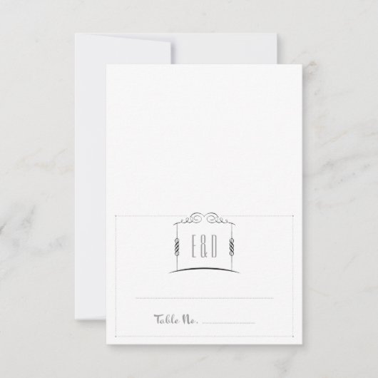 Carte d'accompagnement de mariage juif Under the C (Devant)